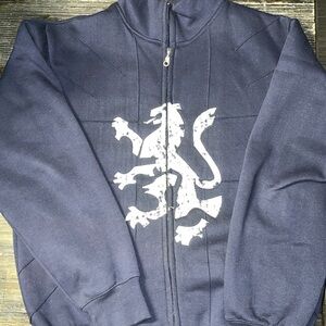 Men's Black Zip-Up Sweater from Scotland.com. Size M. New without tags.